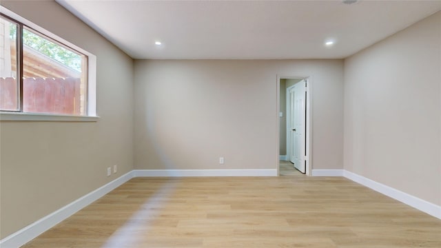 7126 Rio Blanco Dr, Houston, TX 77083 - spare room with recessed lighting, light wood-type flooring, and baseboards