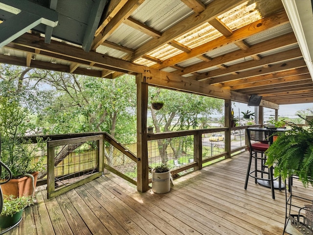 view of deck