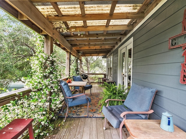 939 17th St, San Leon, TX 77539 - view of deck