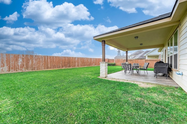 3901 Penny Ln, Deer Park, TX 77536 - view of yard with a patio