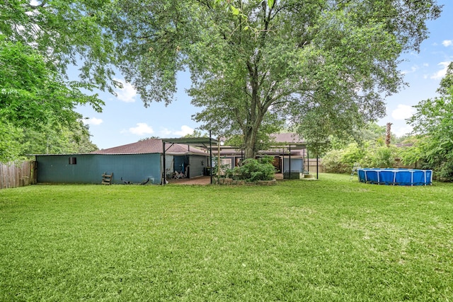 5111 Rockland Dr, Pearland, TX 77584 - view of yard featuring an outdoor pool