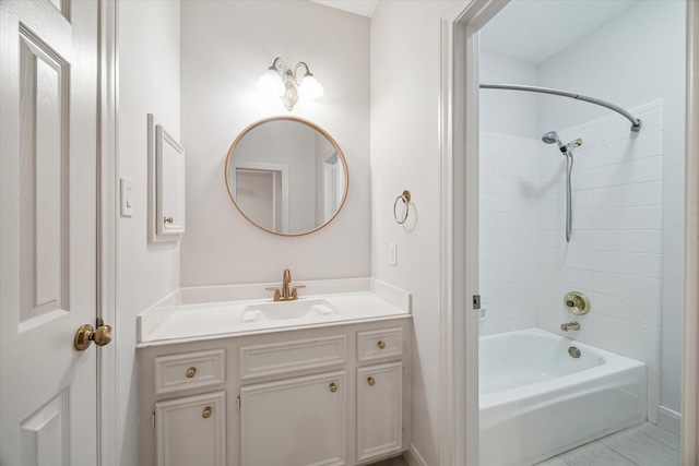 14 Tredington St, Sugar Land, TX 77479 - bathroom featuring vanity, tile patterned flooring, and shower / washtub combination