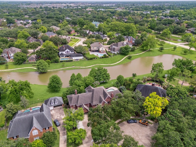 14 Tredington St, Sugar Land, TX 77479 - aerial perspective of suburban area featuring a large body of water