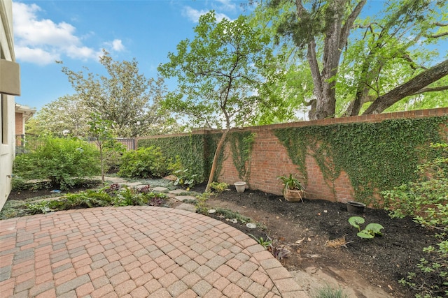 view of patio / terrace with a fenced backyard