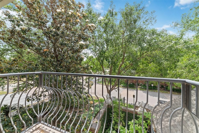 view of balcony