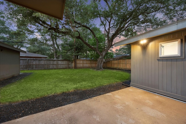 10134 Eddystone Dr, Houston, TX 77043 - view of yard with a patio area and a fenced backyard