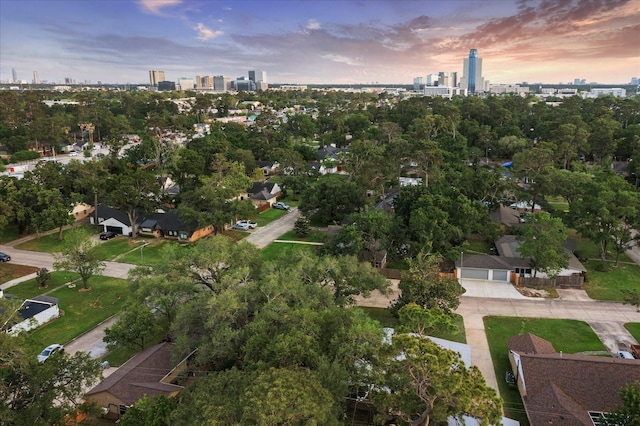 10134 Eddystone Dr, Houston, TX 77043 - bird's eye view featuring a view of city
