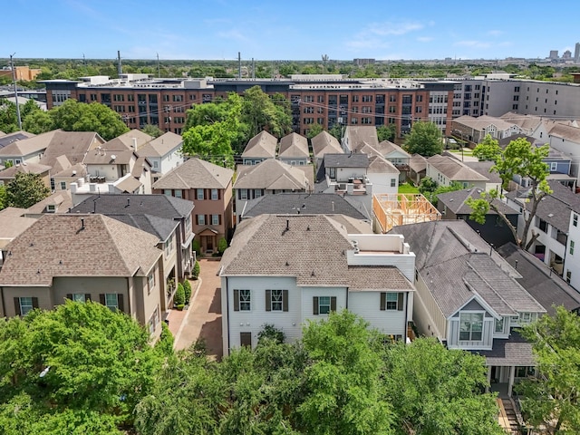 drone / aerial view with a residential view