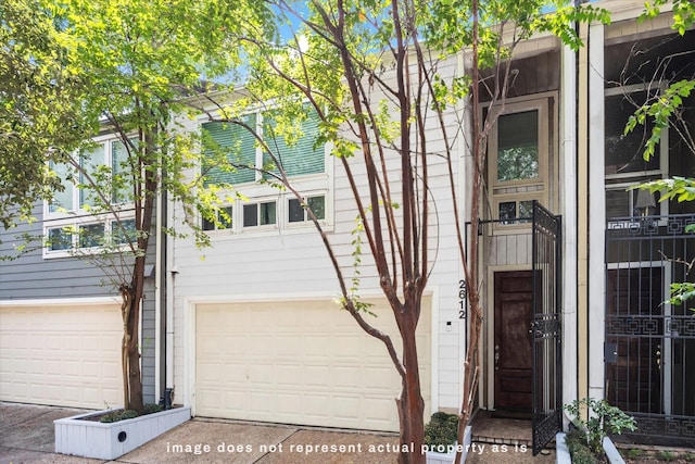 view of front of home with an attached garage