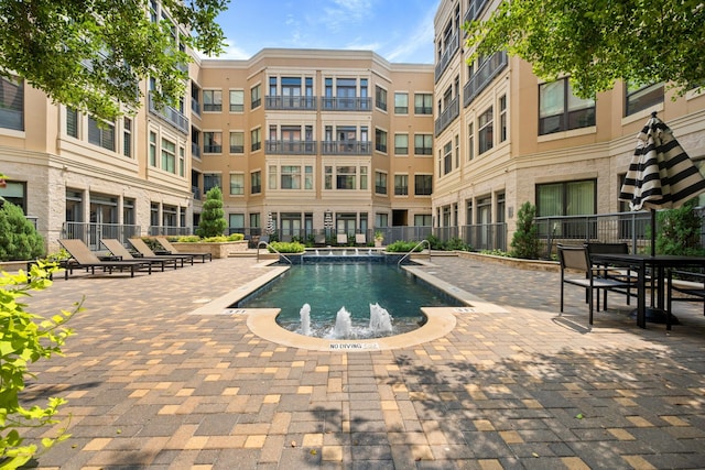 view of pool