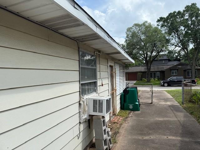 view of property exterior featuring cooling unit
