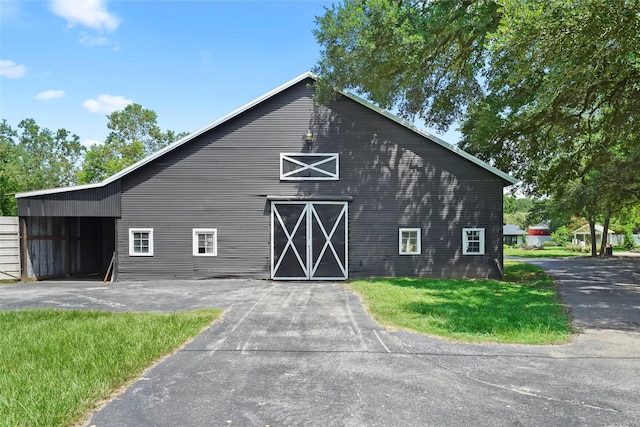 view of barn