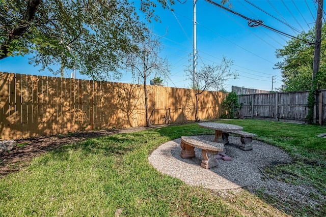 2102 Banks St, Houston, TX 77098 - view of yard with a fenced backyard