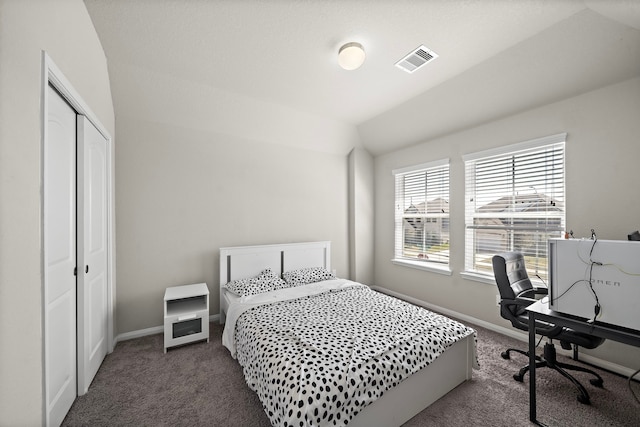 32610 Dew Crest St, Brookshire, TX 77423 - bedroom with dark colored carpet, visible vents, and baseboards