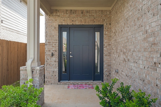452 Long Beach Bay Dr, Katy, TX 77493 - view of exterior entry with brick siding and fence