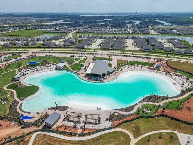 452 Long Beach Bay Dr, Katy, TX 77493 - view of property location featuring a large body of water and a pool