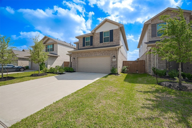 452 Long Beach Bay Dr, Katy, TX 77493 - traditional home with brick siding, a garage, and concrete driveway