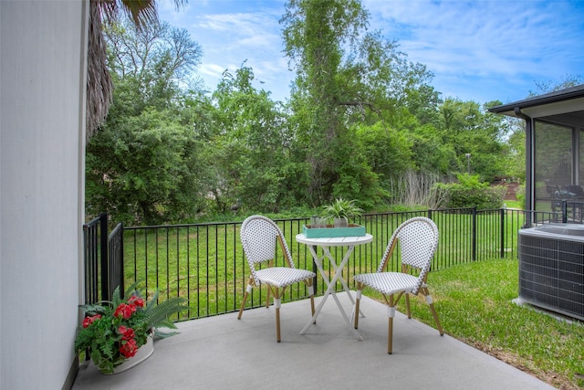 279 Capetown, Conroe, TX 77356 - view of patio featuring central air condition unit
