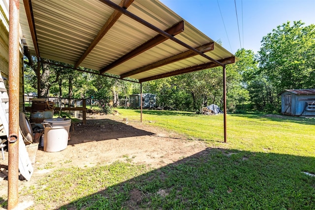 5233 N US Highway 183, Gonzales, TX 78629 - view of yard with a storage shed and an outdoor structure