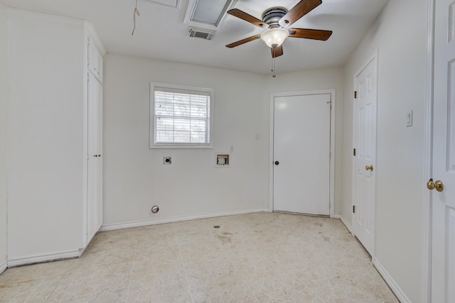 27 Westwood Dr W, Trinity, TX 75862 - unfurnished bedroom with attic access and ceiling fan