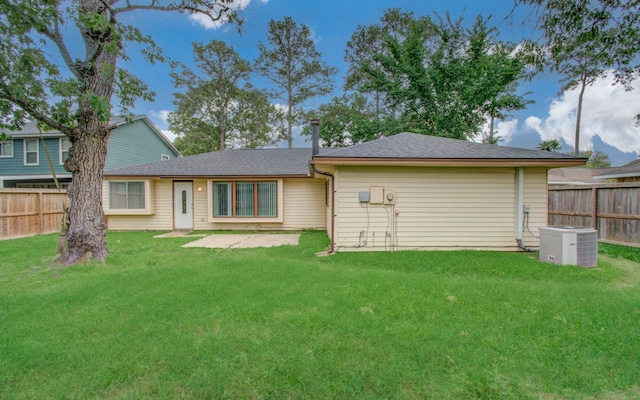 17434 Jolly Boat Dr, Crosby, TX 77532 - back of property with central AC and roof with shingles