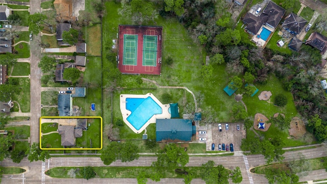 birds eye view of property