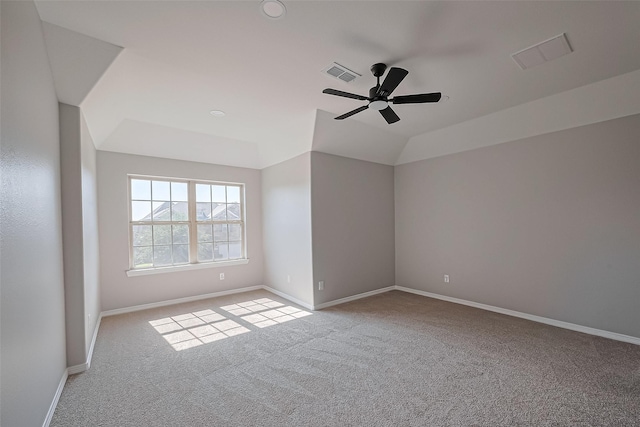 2006 Deer Vly, Missouri City, TX 77459 - carpeted empty room with visible vents, a ceiling fan, and baseboards