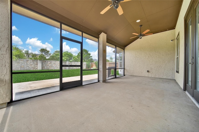 29167 Turning Springs Ln, Fulshear, TX 77441 - unfurnished sunroom featuring ceiling fan