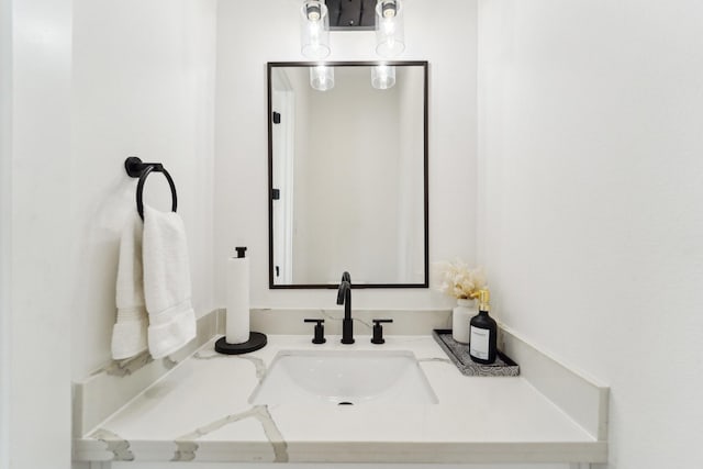bathroom with a sink