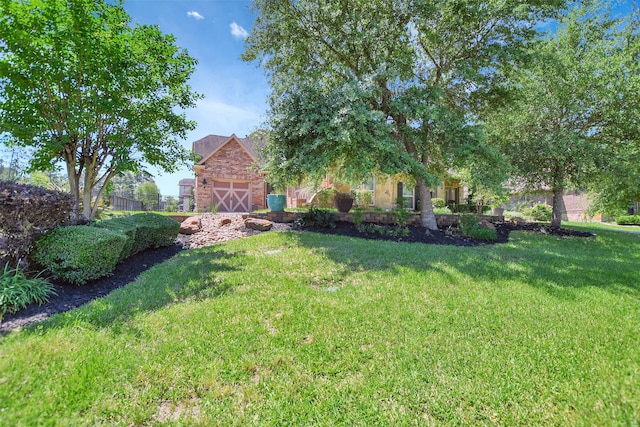 12603 Mostyn Ct, Magnolia, TX 77354 - view of yard with a garage