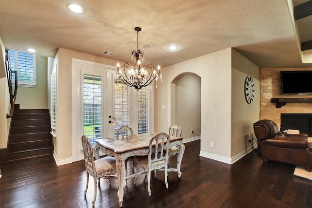 12603 Mostyn Ct, Magnolia, TX 77354 - dining area with baseboards, hardwood / wood-style floors, and visible vents