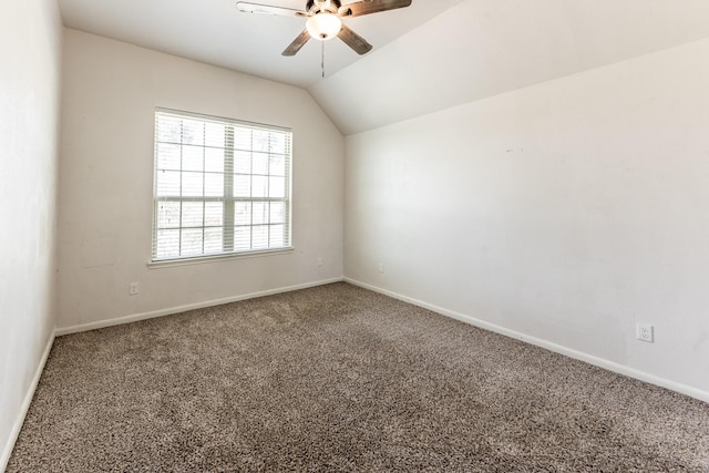 3713 Daisy Ln, Huntsville, TX 77340 - spare room with baseboards, carpet floors, and ceiling fan