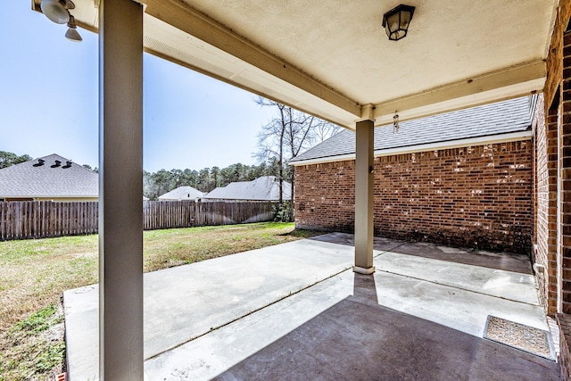 3713 Daisy Ln, Huntsville, TX 77340 - view of patio / terrace featuring a fenced backyard