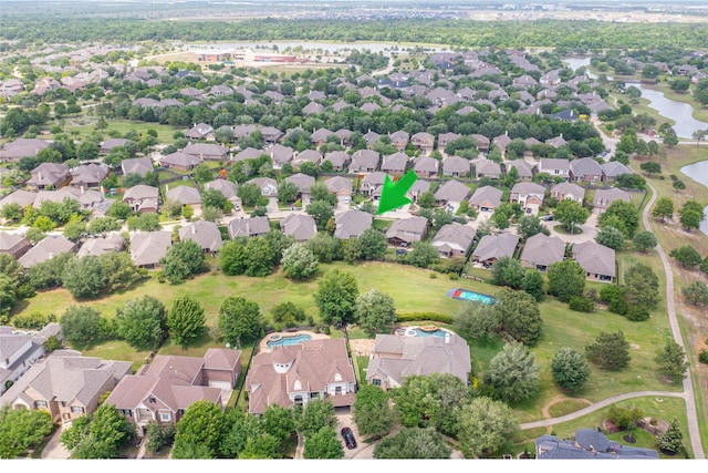 18823 Cove Mill Ln, Cypress, TX 77433 - aerial overview of property's location with nearby suburban area and a nearby body of water