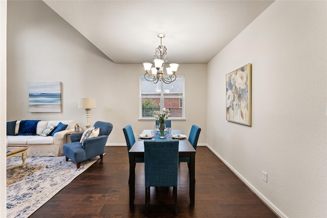 18823 Cove Mill Ln, Cypress, TX 77433 - dining room featuring a chandelier and dark wood-type flooring