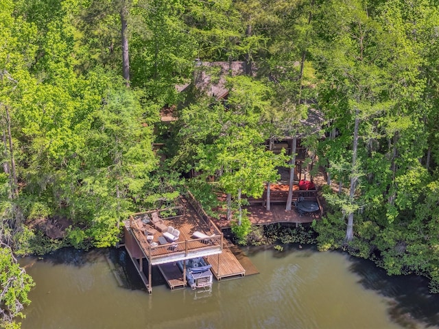 65 Artesian Ave, Cleveland, TX 77327 - drone / aerial view of a large body of water