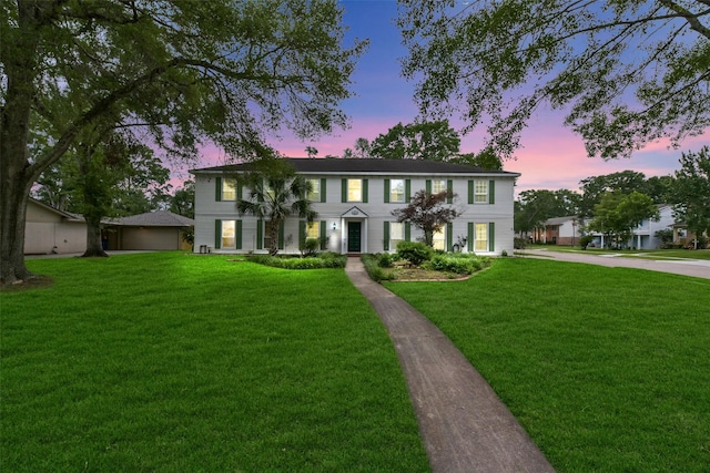 302 Hickory Ridge Dr, El Lago, TX 77586 - colonial house featuring a front yard
