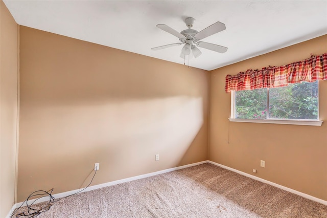 906 N Chamfer Way, Crosby, TX 77532 - carpeted empty room featuring a ceiling fan and baseboards
