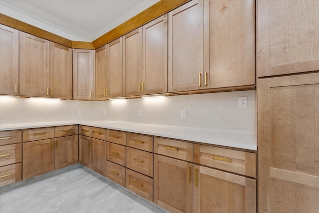 kitchen with light countertops