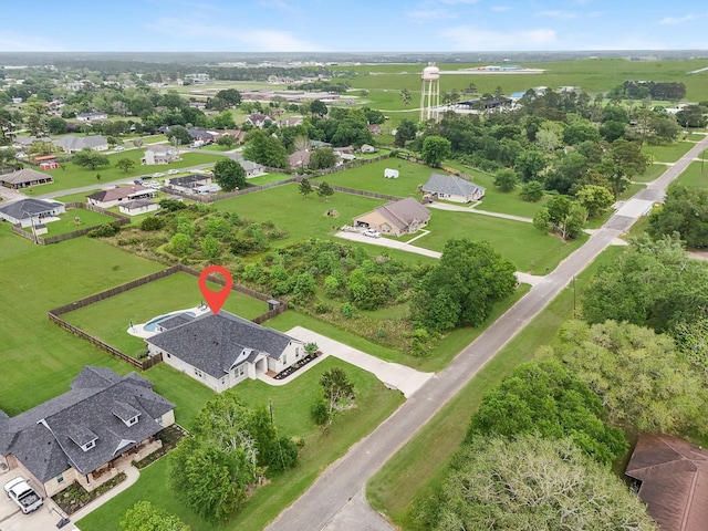 birds eye view of property featuring a residential view