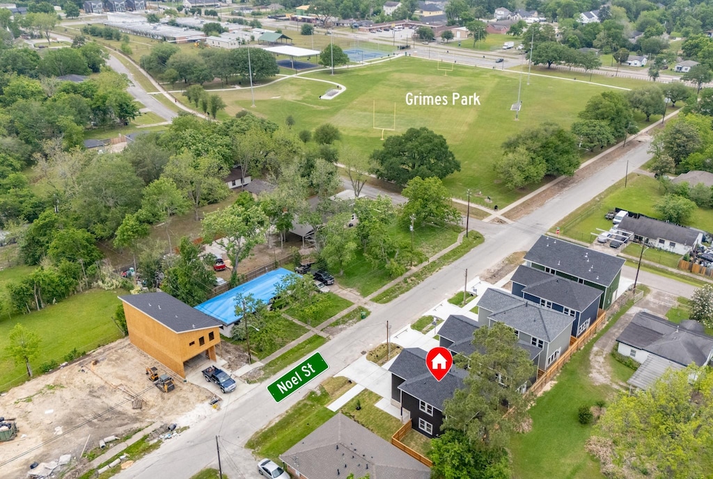 drone / aerial view featuring a residential view