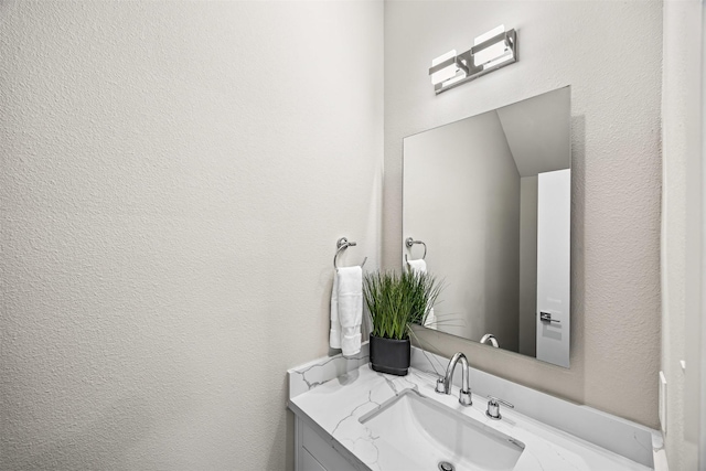 861 Prosper St, Houston, TX 77088 - bathroom with a textured wall and vanity