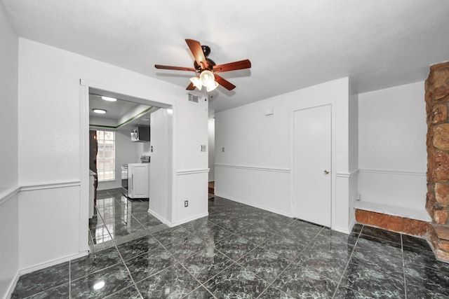 7954 Grove Ridge Dr, Houston, TX 77061 - interior space with a ceiling fan and visible vents