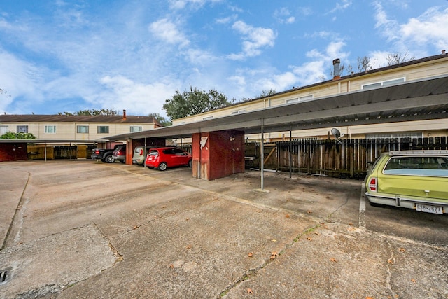 7954 Grove Ridge Dr, Houston, TX 77061 - covered parking lot with fence