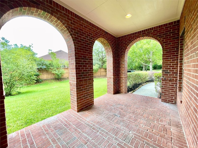 26936 Chateau Lake Dr, Kingwood, TX 77339 - view of patio featuring fence