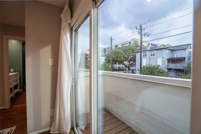 view of balcony