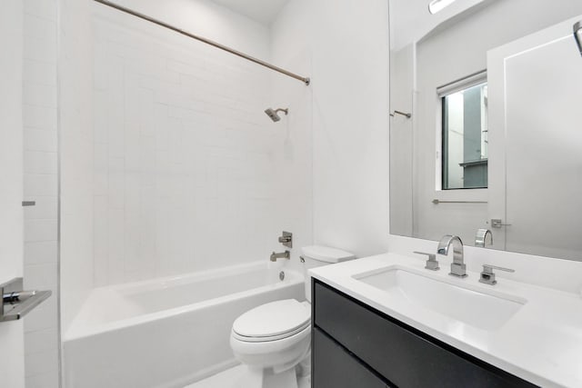 1512 Malone St, Houston, TX 77007 - bathroom featuring toilet, shower / bathtub combination, and vanity