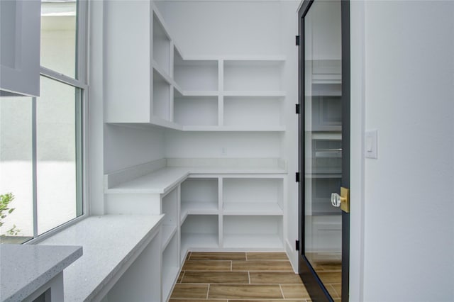 view of storage area