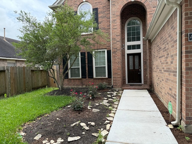 4923 Lake Gladewater Ct, Richmond, TX 77407 - entrance to property with fence and brick siding