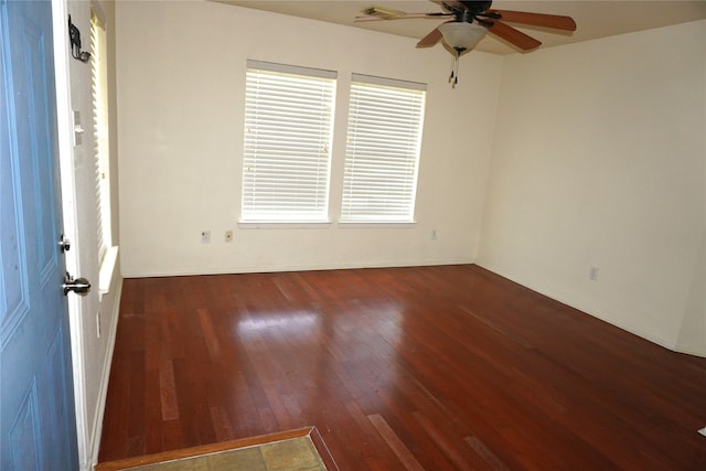 1120 Verde Trails Dr, Houston, TX 77073 - empty room with wood-type flooring and a ceiling fan